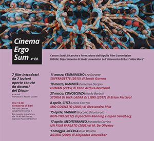 Torna al Cineporto di Bari la IV edizione di “Cinema Ergo Sum” | 11 marzo – 13 maggio