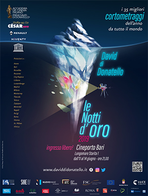 Per la prima volta arrivano in Puglia “Le Notti d’Oro” in collaborazione con l’Ente David di Donatello | Cineporto di Bari, 11-14 giugno