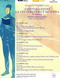 Da lunedì 16 a venerdì 20 settembre in Mediateca è in programma “Conversazioni – La Letteratura è di scena”