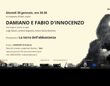 I fratelli D'Innocenzo, giovedi' 30 gennaio alle 20.30, al Cineporto di Bari per “Registi Fuori dagli Sche[r]mi” con "La terra dell'abbastanza"