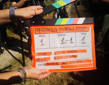 Iniziano oggi le riprese del film breve “Pier Paolo morto e Risorto” scritto e diretto da Rocco Anelli ￼