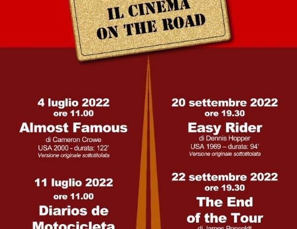 Al via da lunedì 4 luglio in Mediateca la rassegna "CIVICO 36 – IL CINEMA ON THE ROAD"