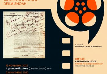 “La Memoria nelle immagini. Il racconto cinematografico della Shoah” dal 16 novembre al Cineporto di Lecce