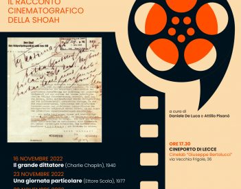 “La Memoria nelle immagini. Il racconto cinematografico della Shoah” dal 16 novembre al Cineporto di Lecce