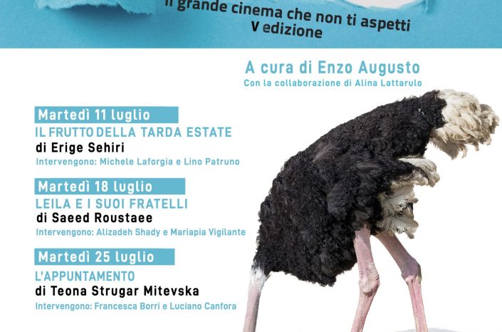 Al via martedì 11 luglio nell'Arena dell'Apulia Film House la V edizione della rassegna "Mai Visti - Il grande cinema che non ti aspetti"