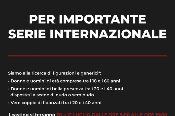 Casting della Dinamo Film per serie tv internazionale