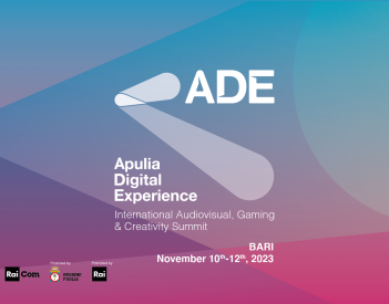 Dal 10 al 12 novembre a Bari appuntamento con ADE - Apulia Digital Experience