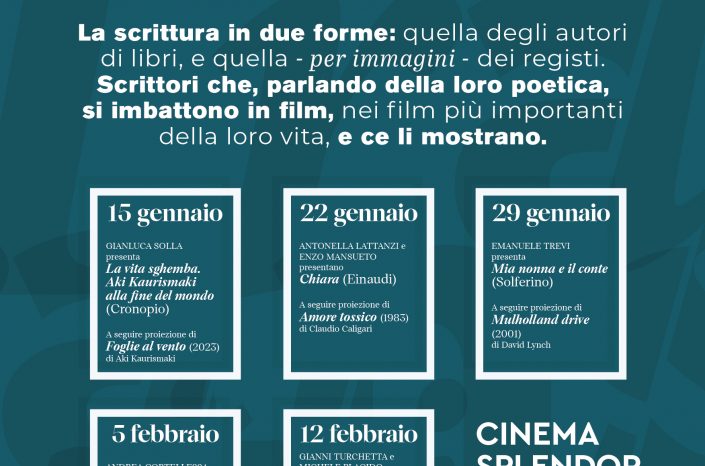 Al via "Transiti", percorso dedicato al rapporto tra cinema e letteratura - Da giovedì 15 gennaio al Cinema Splendor di Bari