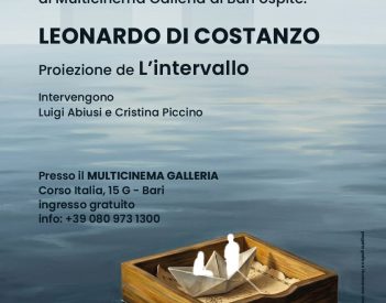 Leonardo Di Costanzo a Bari per Registi fuori dagli sch[r]mi - Lunedì 15 giugno, h. 20:45, Multicinema Galleria di Bari